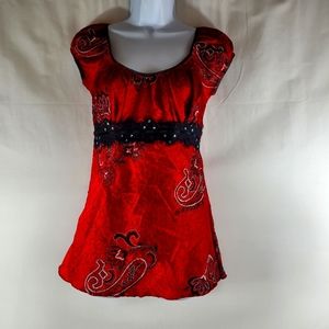 Asian theme Women's Top sz S